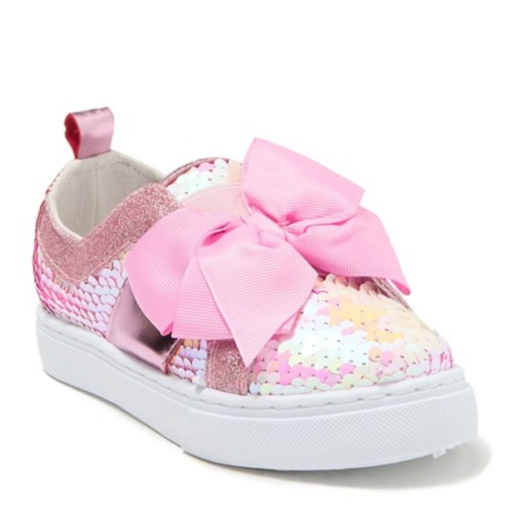 JOJO SIWA Sequin Bow Slip-On Sneaker Pink Child 3